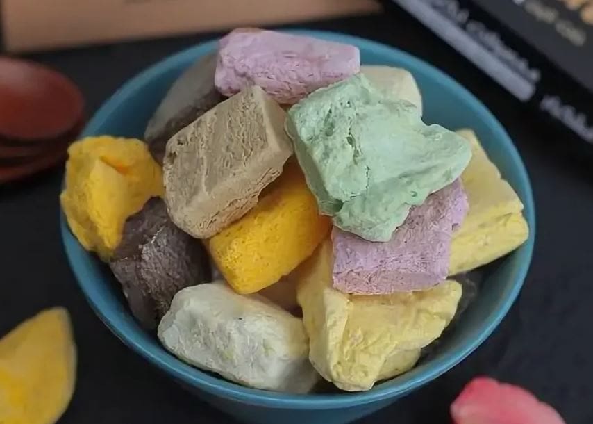 تصویر 1 از بستنی خشک فریز فروت تهیه شده از میوه های تازه